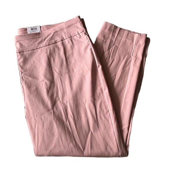 Alfani Denim - Alfani Plus Womens Tummy Control Pink Skinny Pants 22W